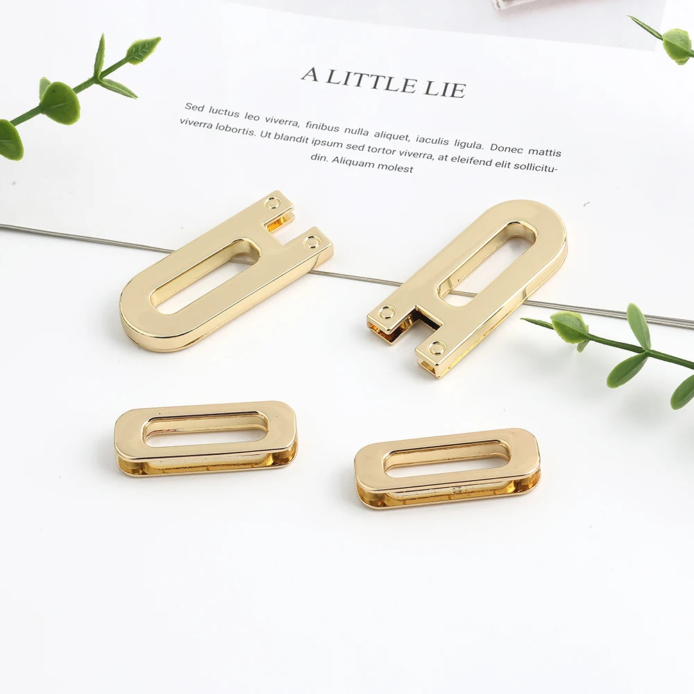2/5/10Sets Satin silver Metal Square Tiny Bag Turn Lock Twist Lock Clasp For Women Handbag Shoulder DIY Hardware Accessories