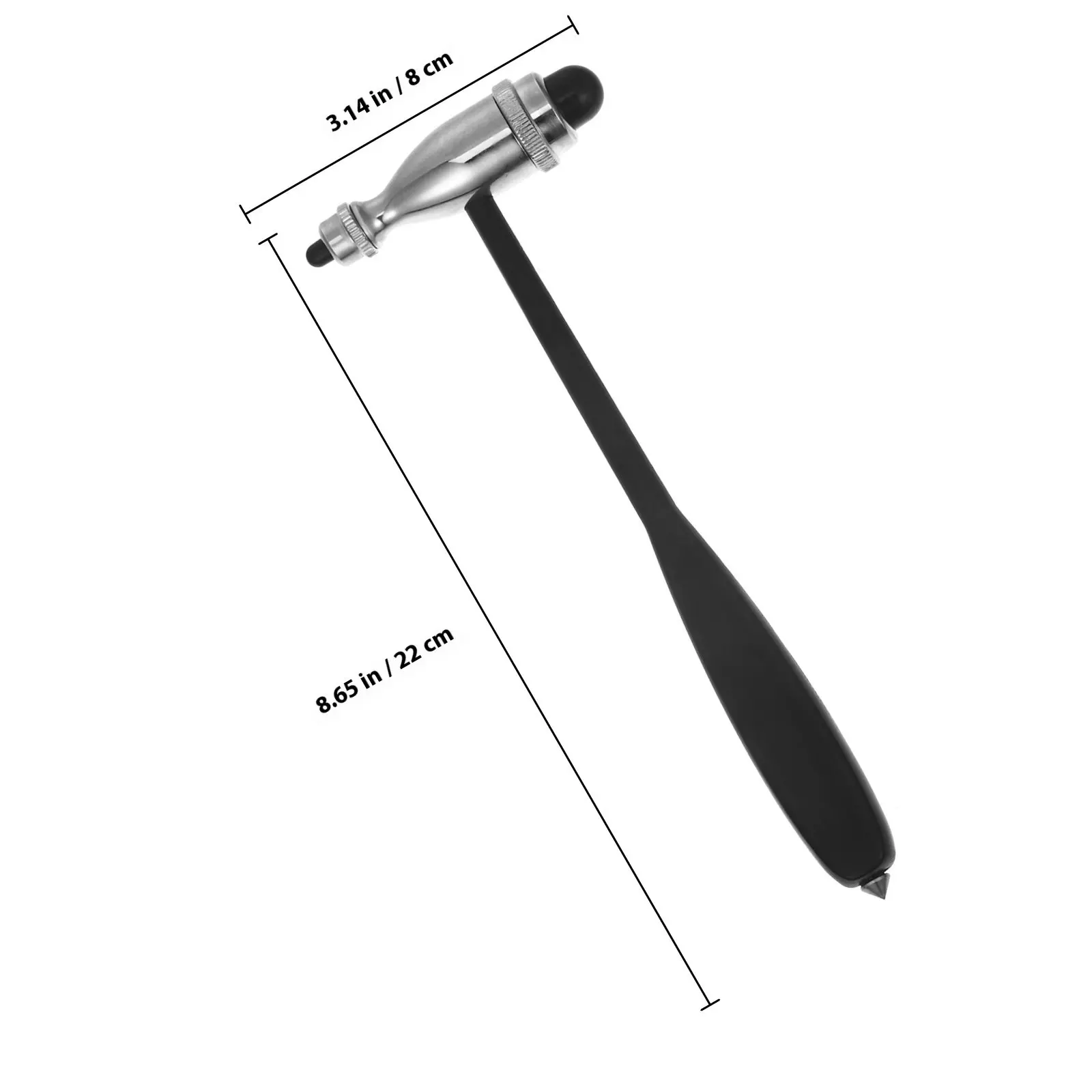 Neuro Exam Hammer Stainless Steel For Nurse Student Neurological Test Percussion Diagnostic Tool Ergonomic