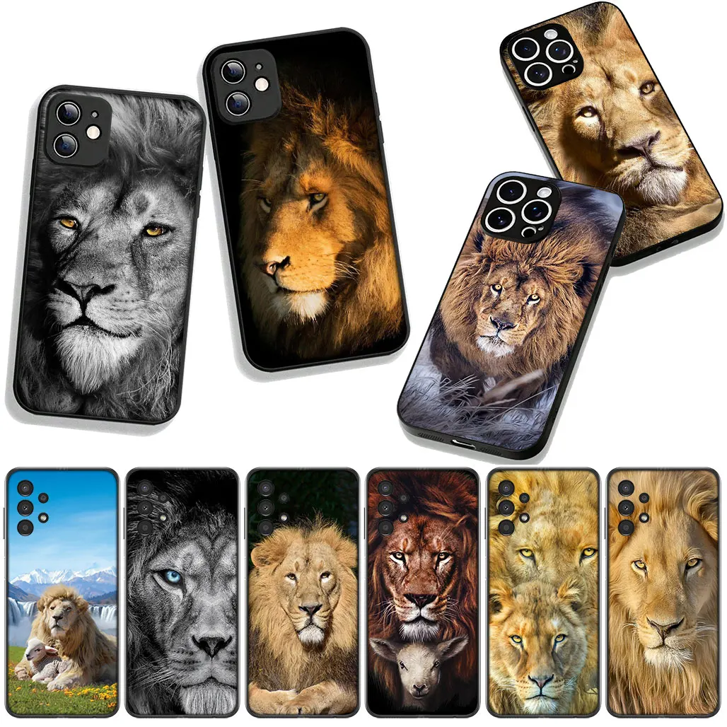 Чехол для телефона Lion Art для Motorola Moto G04 G13 G14 G22 G23 G34 G35 G45 G64 G82 G84 G20 G32 G53 G60 G72 E14 E15 E13 E32 E22 E20