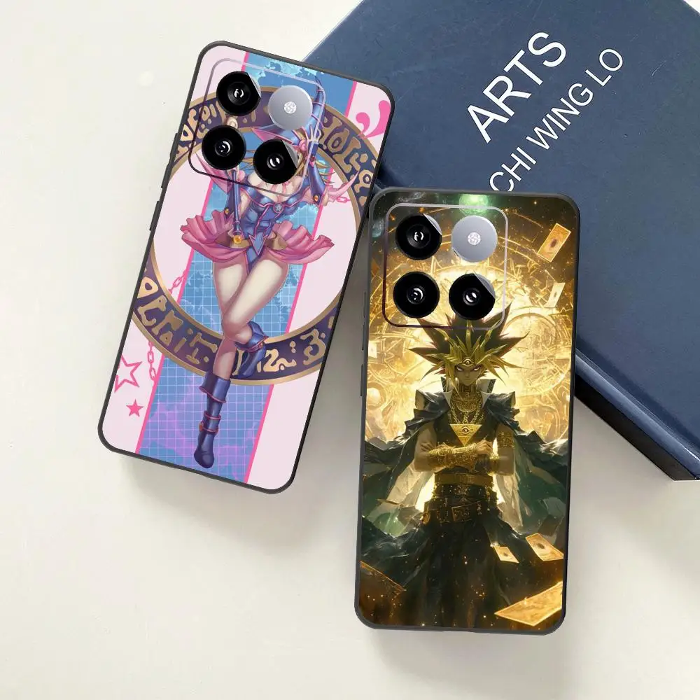 Y_yu-G_gi-O_oh! حافظة لهاتف شاومي 14 الترا 14 13T 13Pro 13 12T 12 11T 11i 11 حافظة من السيليكون الأسود