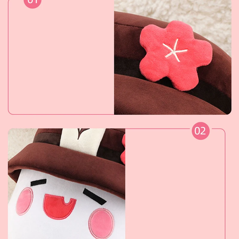27Cm Genshin Impact Hu Tao Ghost Hat Plushie Speelgoedspel Personage Gevulde Pop Zacht Slaapkussen Fans Collectie Voor Meisjes Cadeau