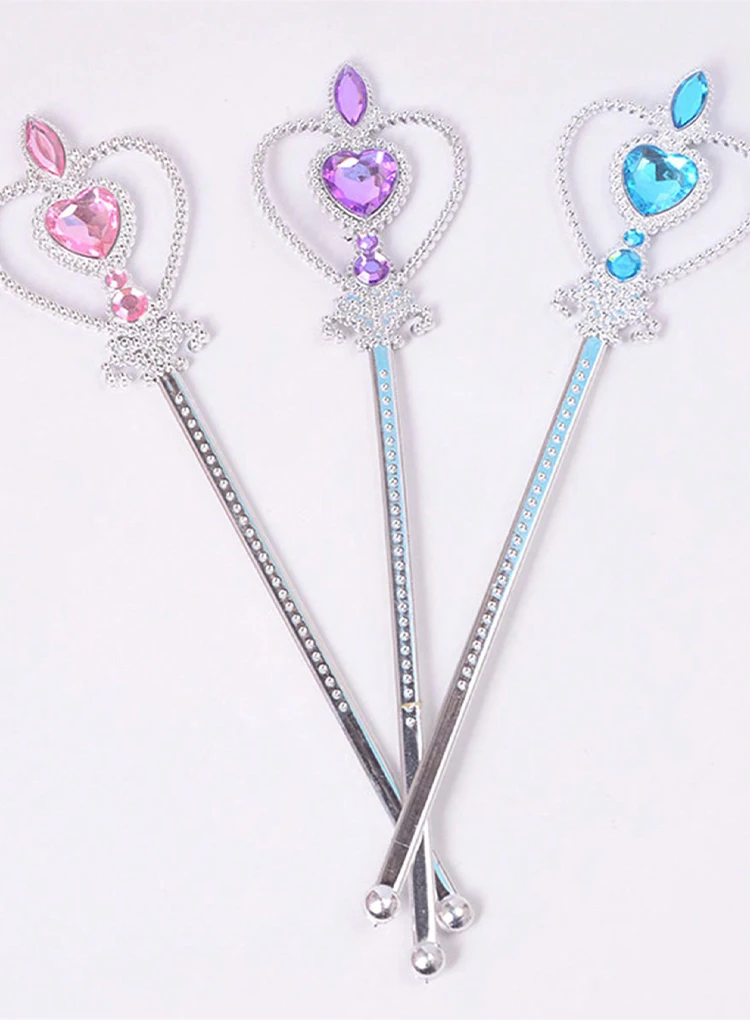 Ice and Snow Princess Magic Stick: Fantastic Love Princess Elsa Magic Wand Performance Dressing Up Stick