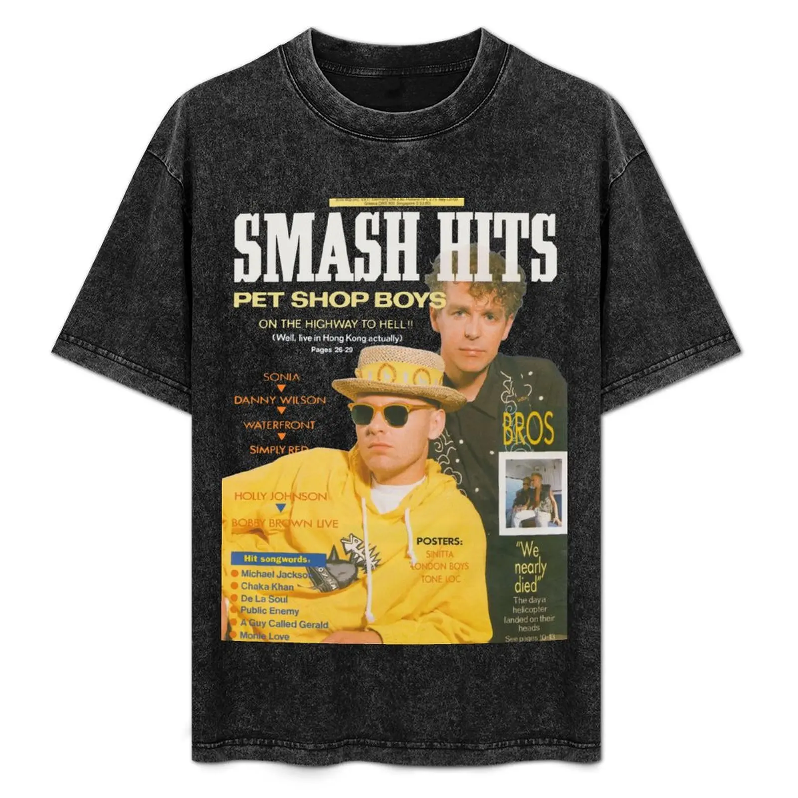 

SMASH HITS COVER T-Shirt for a boy rapper graphic tees vintage clothes black t-shirts for men