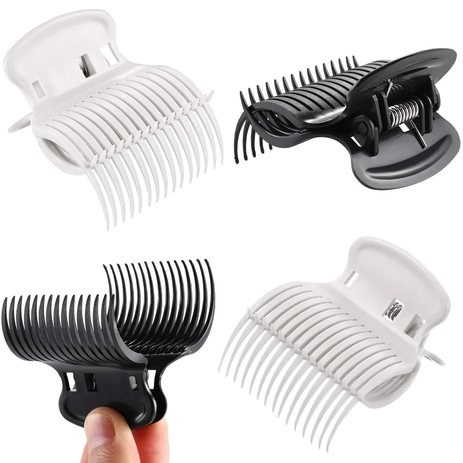 

User-Friendly-10Pc/Lot Hair Claws Hot Roller Clips Hair Curler Claw Clips Roller Clips For Women Girls Hair Section Styling