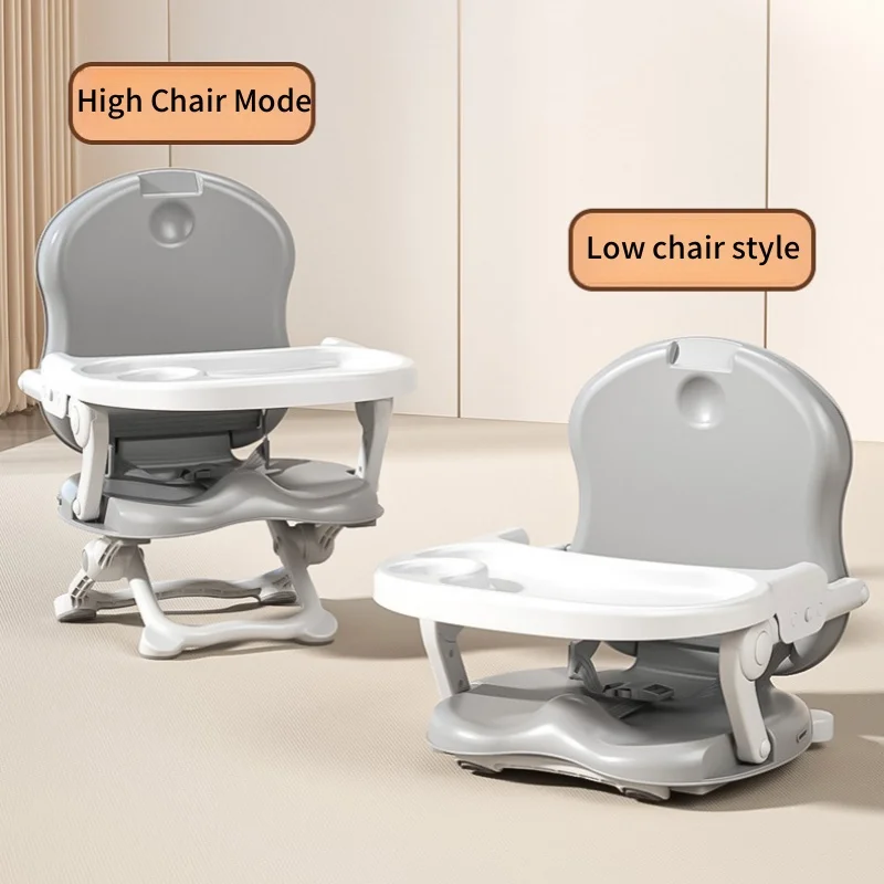 6-48 months old baby multi-functional dining chair, baby plastic folding table for eating, children's portable dining table