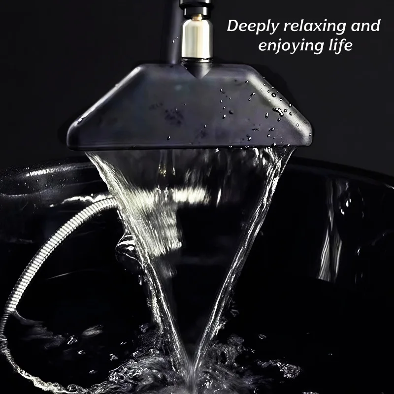 Ceramic basin water circulation head treatment sprayer salon shampoo basin plus waterfall shower