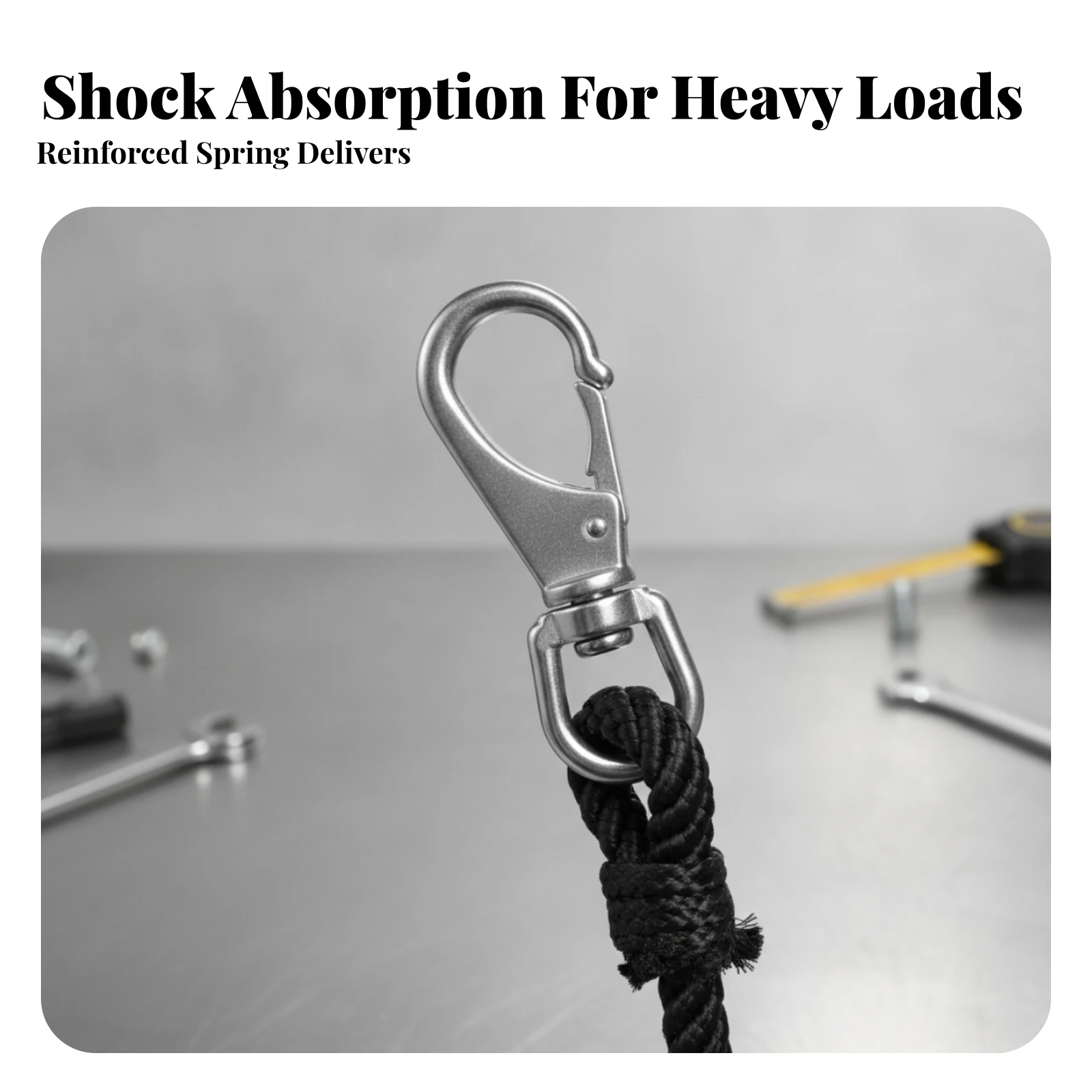 Swivel Snap Hook Heavy-Duty Swivel Eye Snap Hook Hardware Corrosion Resistant 360-Degree Rotation for Leash, Hanging Lounge