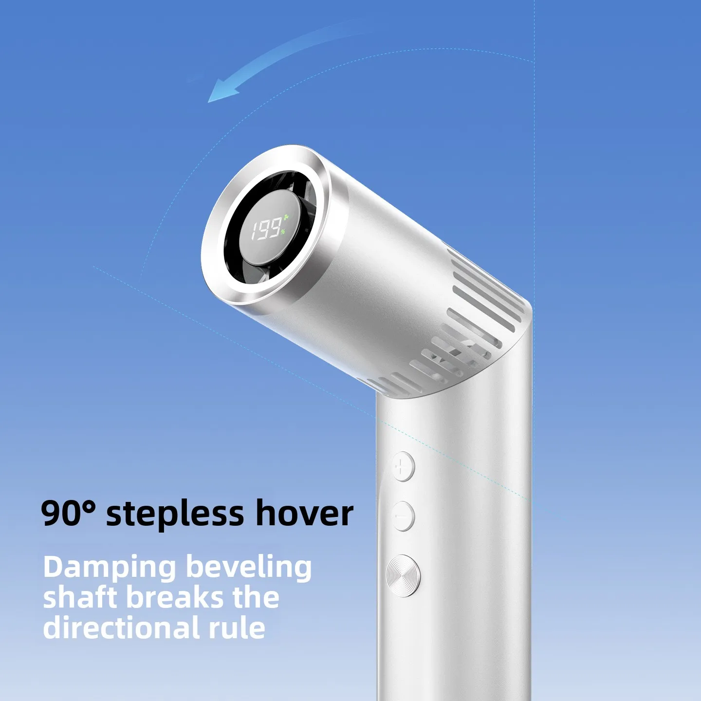 Foldable Handheld Mini Fan High-speed with 199 Sppeds Portable USB Charging Folding Mini Handheld Neck Hanging Small Fan