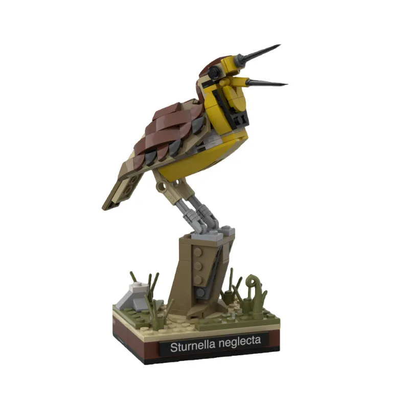 MOC-77108 Westliche Tiere Vogel Fasan Eisvogel Tauchender Rotkehlchen Kleine Partikel Montage-Bausteine Modell-Puzzle Spielzeug Geschenke – Detail 2