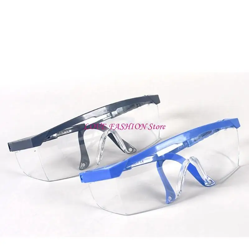 Protective Transparent Glasses, 12 Pairs of Dual Color Lightweight PVC Safety Goggles Suitable for Factory Construction Workers