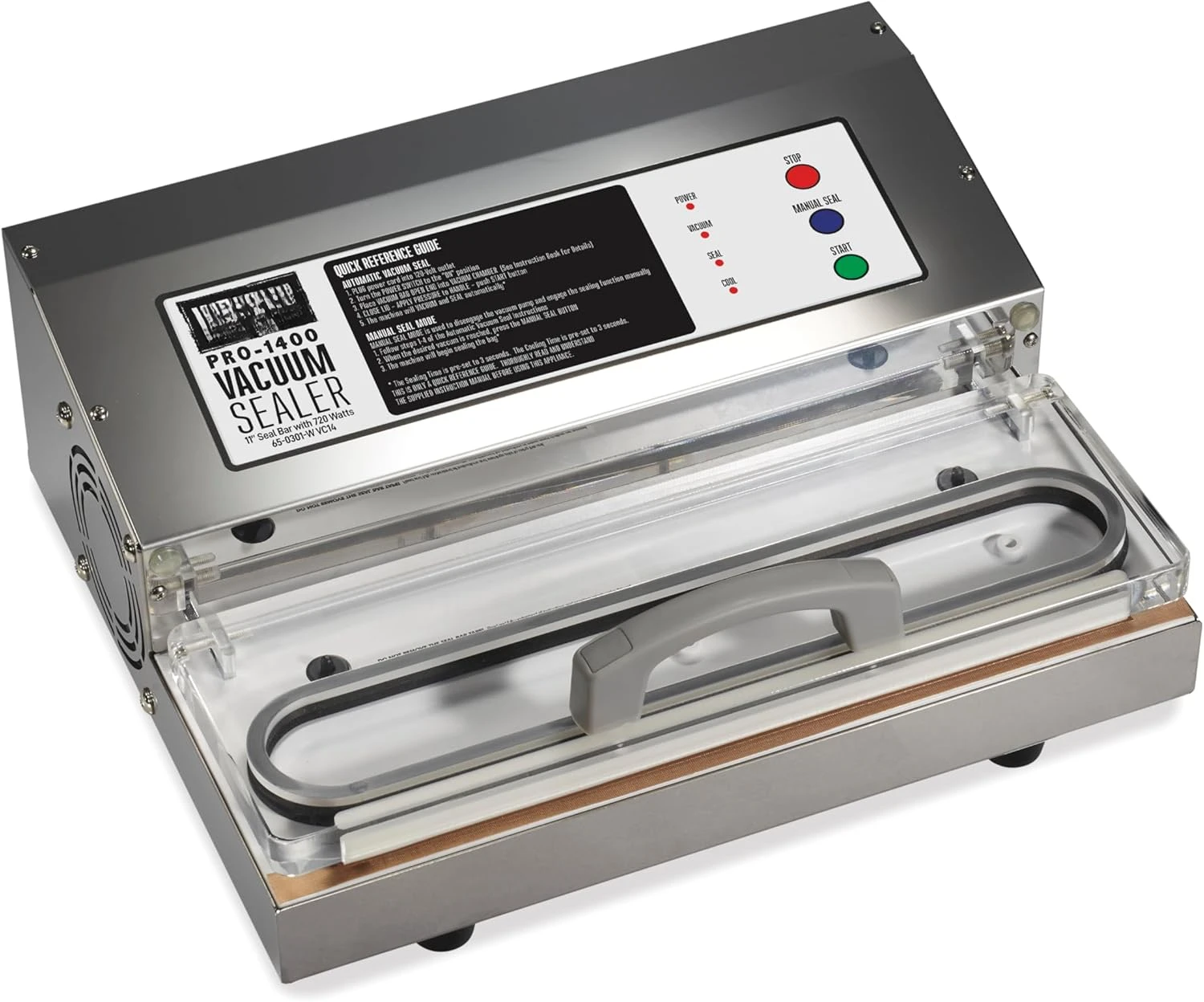 

Vacuum Sealer Machine for Food Preservation & Sous Vide, Extra-Wide 5mm Bar for Sealing Bags up to 11" Wide, 720 Watts