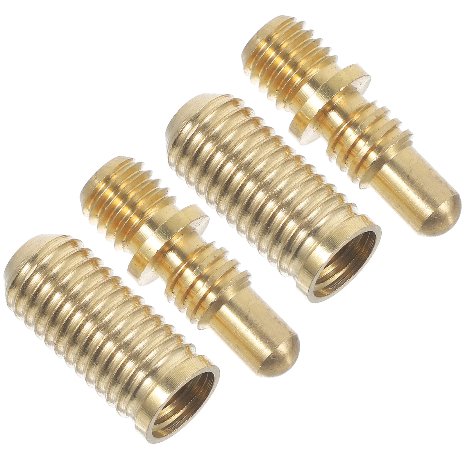 2Sets Billiard Cue Joint Pin Strong Copper Screws for Pool Cue Shaft Connection Reliable Non Deformable Fixing Hardware