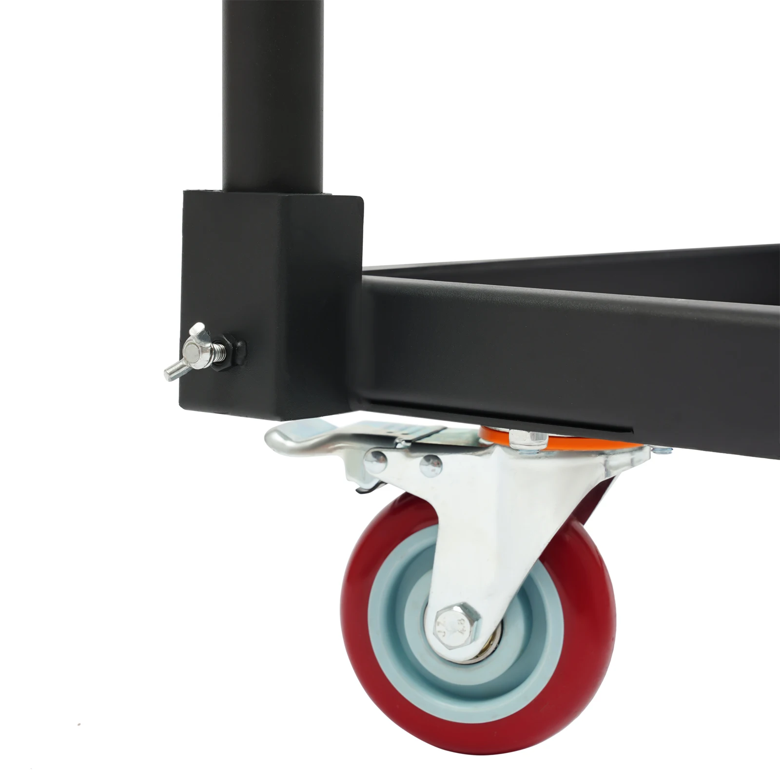 3단 접이식 테이블 카트, 4개의 회전 바퀴가 있는 고하중 접이식 테이블 카트