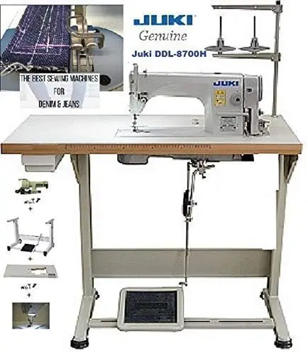 Sewing Machines Heavy Material Industrial Straight Stitch Sewing Machine Table & Servo Motor Assembly Required