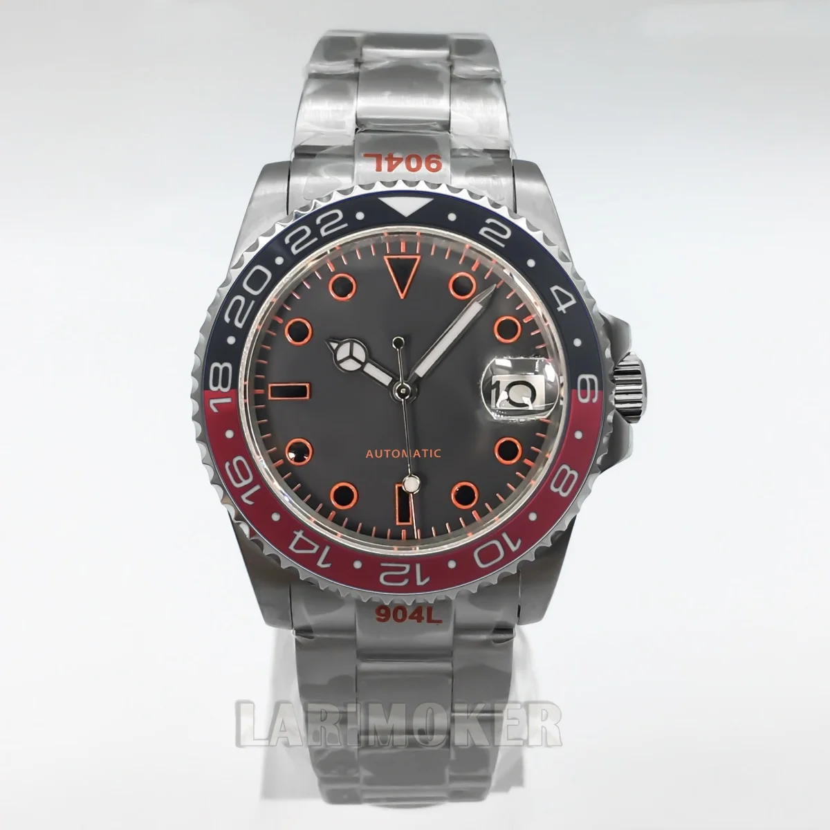 Jam tangan pria otomatis 38mm 36mm NH35A PT5000 untuk menyelam, dengan tanggal, kaca safir, bezel keramik berputar, dan penunjuk waktu bercahaya.