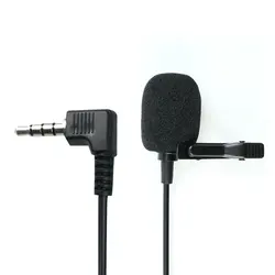PEERCE Mini Portable Lavalier Microphone Condenser Clip-on Lapel Mic Wired Mikrofo/Microfon For Android Car radio