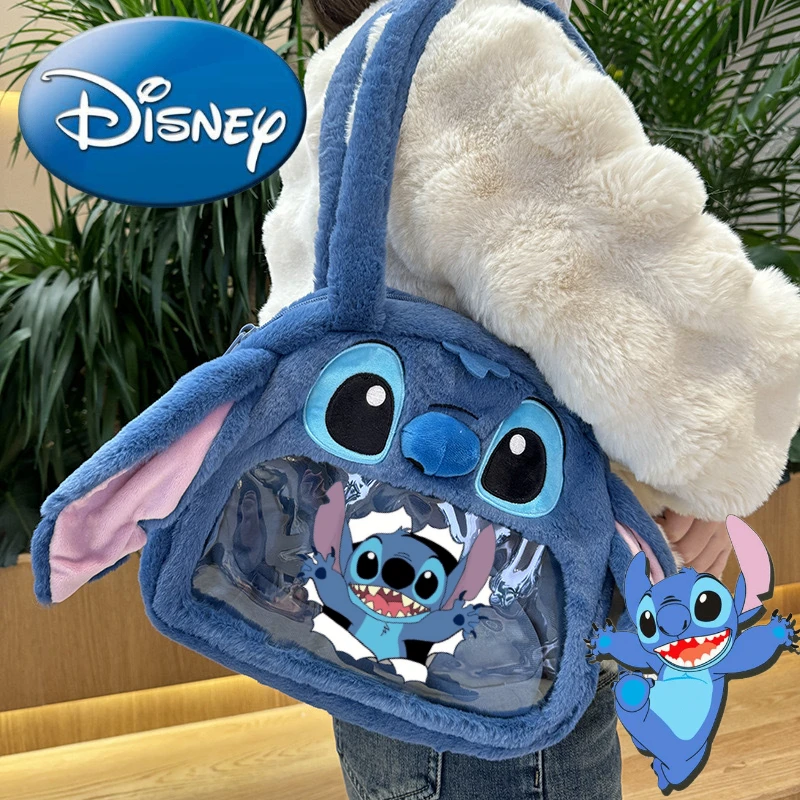 Disney Stitch Leisure Armpit Bag Plush Shoulder Bag Cartoon & Cute Travel Bags Valentine's Day Gift