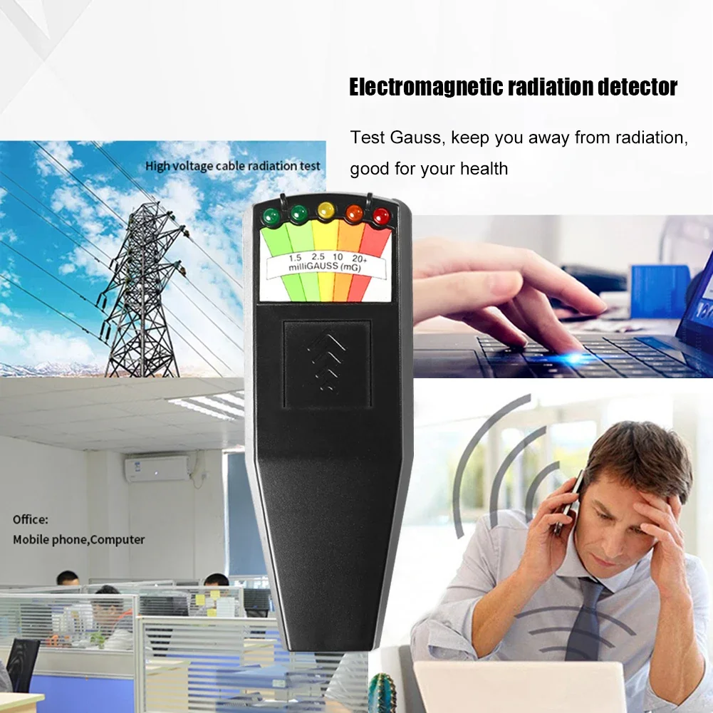 K2 EMF Handheld 5 LED Gauss Meter LCD Digital Electromagnetic Field Radiation Detector Portable For Ghost Hunting Tester