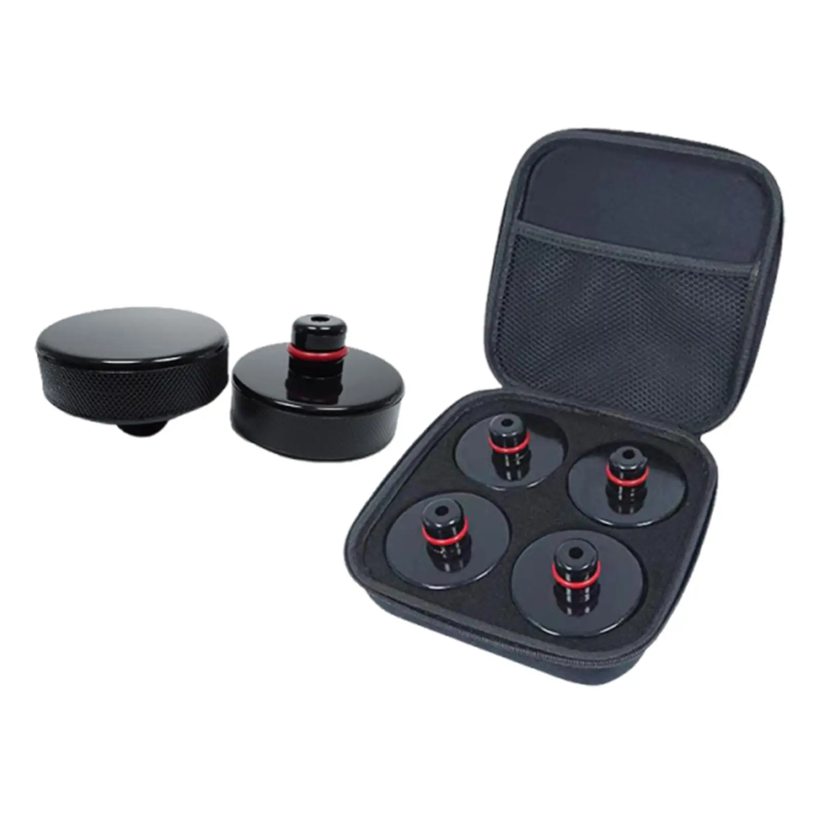 Anti Slip Car Jack Pads High Strength Rubber Lift Point Pucks Set with Storage Bag for Undercarriage Guard