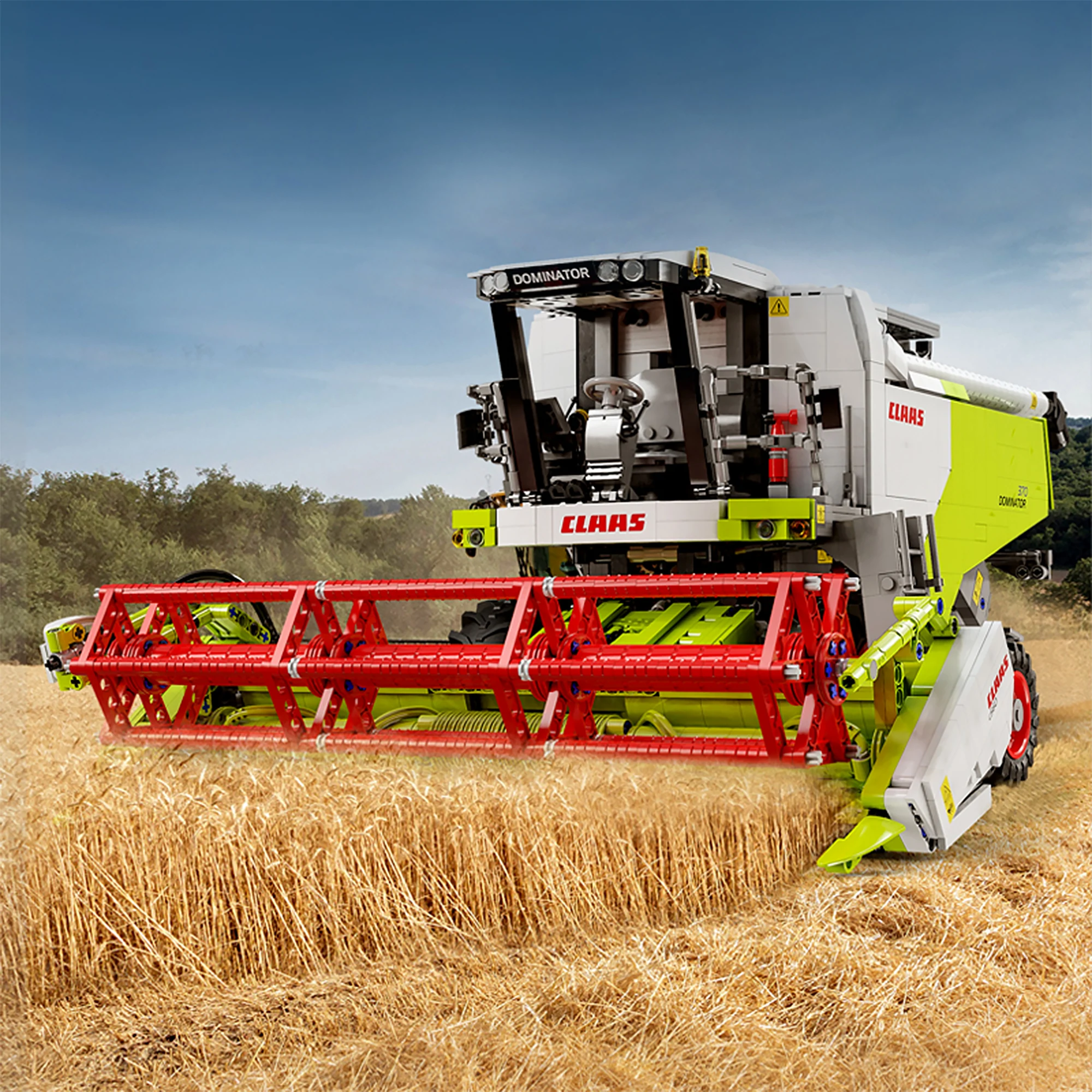 4567 stücke CLAAS Dominator 370 Bausteine MOC C61508 Technische 1:17 Mähdrescher Modell Ziegel Spielzeug für Kinder Erwachsene Geschenke