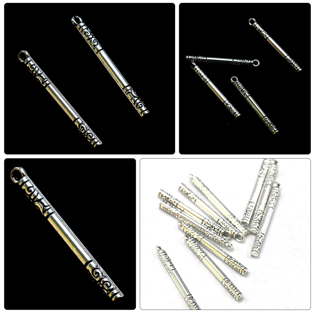 

50 Pcs Golden Necklace Pendant Men Jewelry Charm Necklaces for Charms Alloy Man