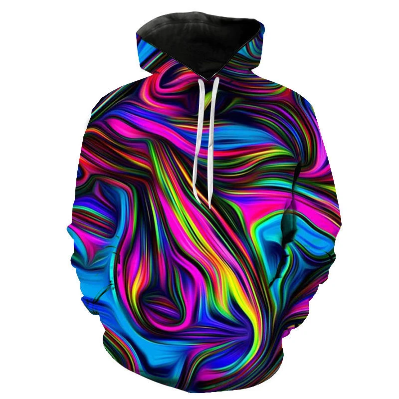 

Street Personality Art 3D Printed Hoodie For Men Streetwear Colorful Long Sleeves Hooded Sweatshirt Fashion Autumn New Hoodies