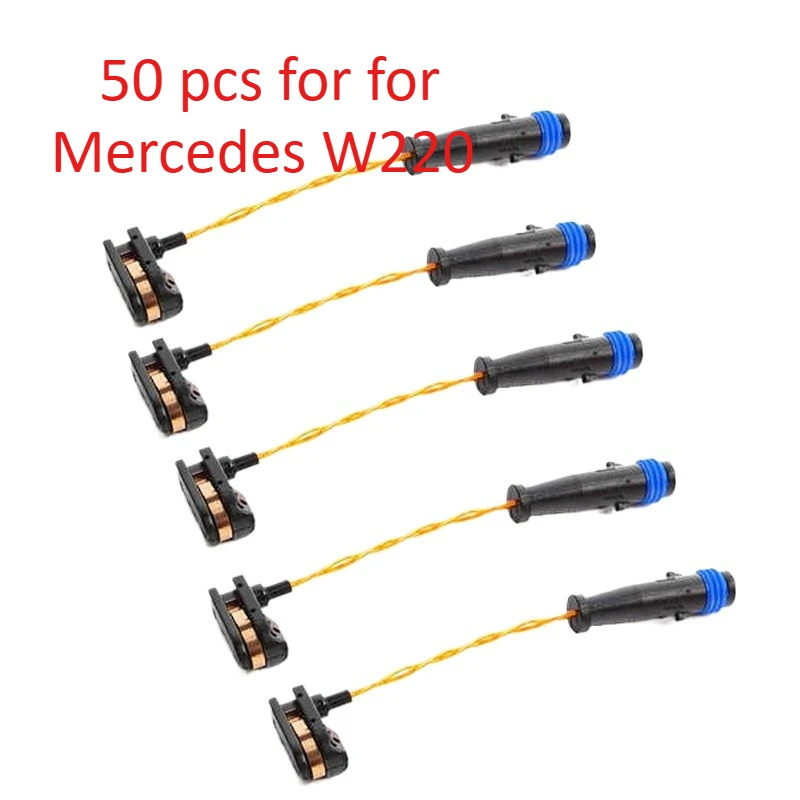 50PCS Brake Wear Indicator Sensor for Mercedes-Benz W220 W164 W166 E-Class E500 E550 ML320 ML350 OEM 1645401017 2205401517