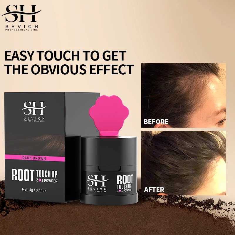 Sevich Hairline Powder 4G Hair Natural Instant Cover Up Makeup Hair Concealer Coverage WaterProof Anti Hair loss Powder