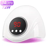 UV LED Nail Lamp 72W Nail Dryer Machine With Motion Sensing 24LEDS UV Drying Lamp For Curing UV Gel Nail Polish Salon Tools