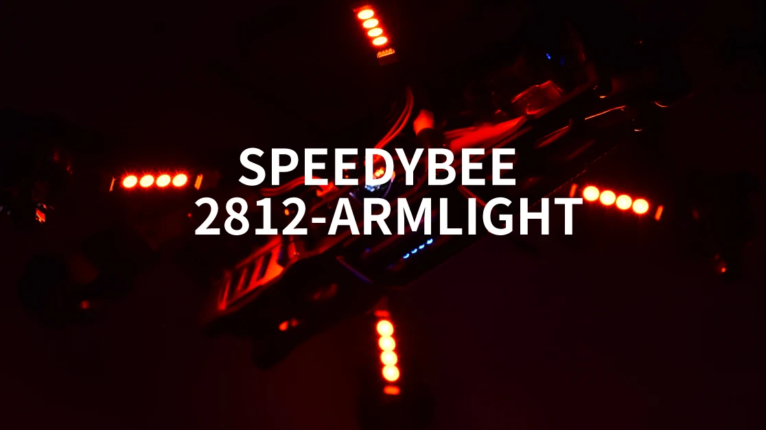 4PCS SpeedyBee Programmierbare 2812 Arm LED Licht Armlight 5V RGB Für RC FPV Racing BWhoop Drone Quadcopter – Detail 1