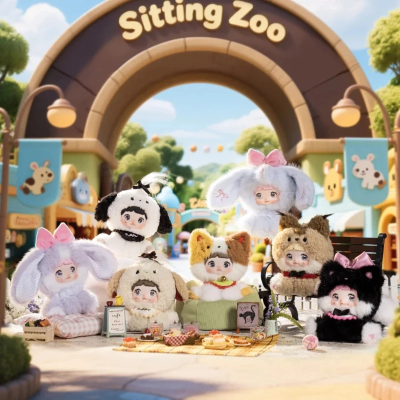 

Оригинальная плюшевая слепая коробка Nommiv10 Sitting Zoo, модная игровая кавайная игрушка, сумка, подвеска, загадочная коробка, кукла на день рождения для девочек, подарок