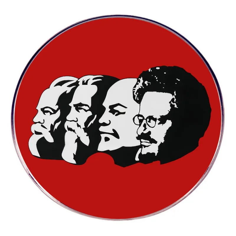 Marx Engels Lenin Enamel Pins Communism Lapel Badge Brooch Decoration Jewelry