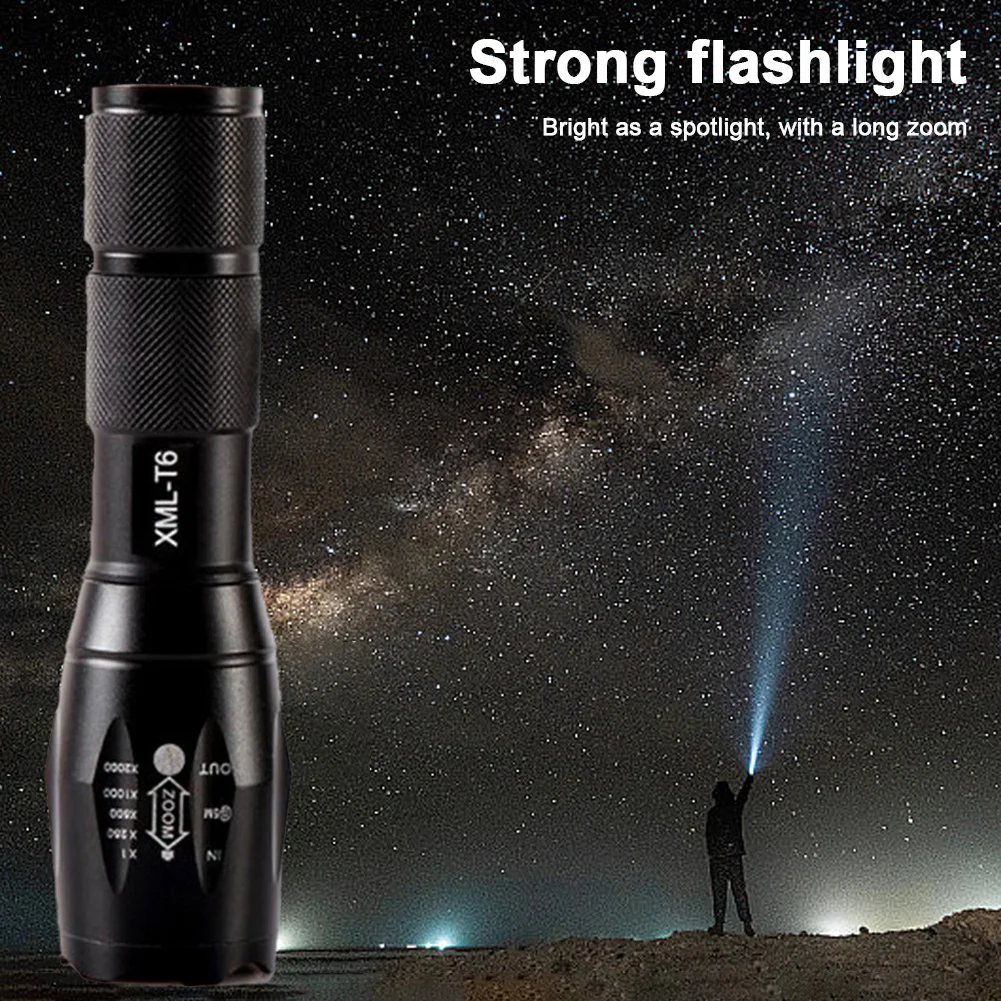 Super Bright LED Flashlight 5 Modes Handheld Flashlight Torch Light Waterproof Emergency Flashlight for Outdoor Home