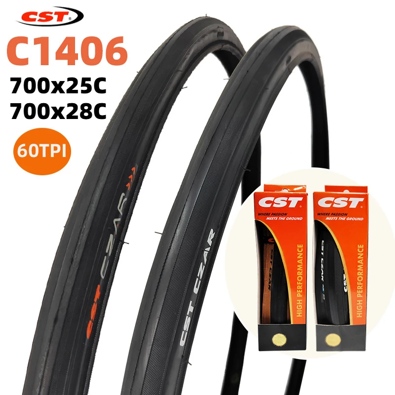 CST C1406 700x25C 700x28C Road Bicycle Tire 25-622 60TPI Bike Tyre DUAL Double Rubber 60 TPI CZAR 120 PSI Cycling Folding Tire