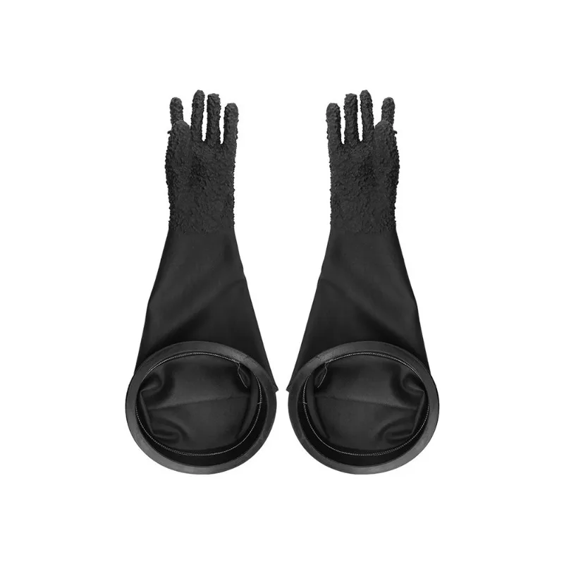 New Extended Thickened Sandblasting Gloves With Retaining Ring 6Inch 8Inch Glove Ring For Sandblaster Workshop Use