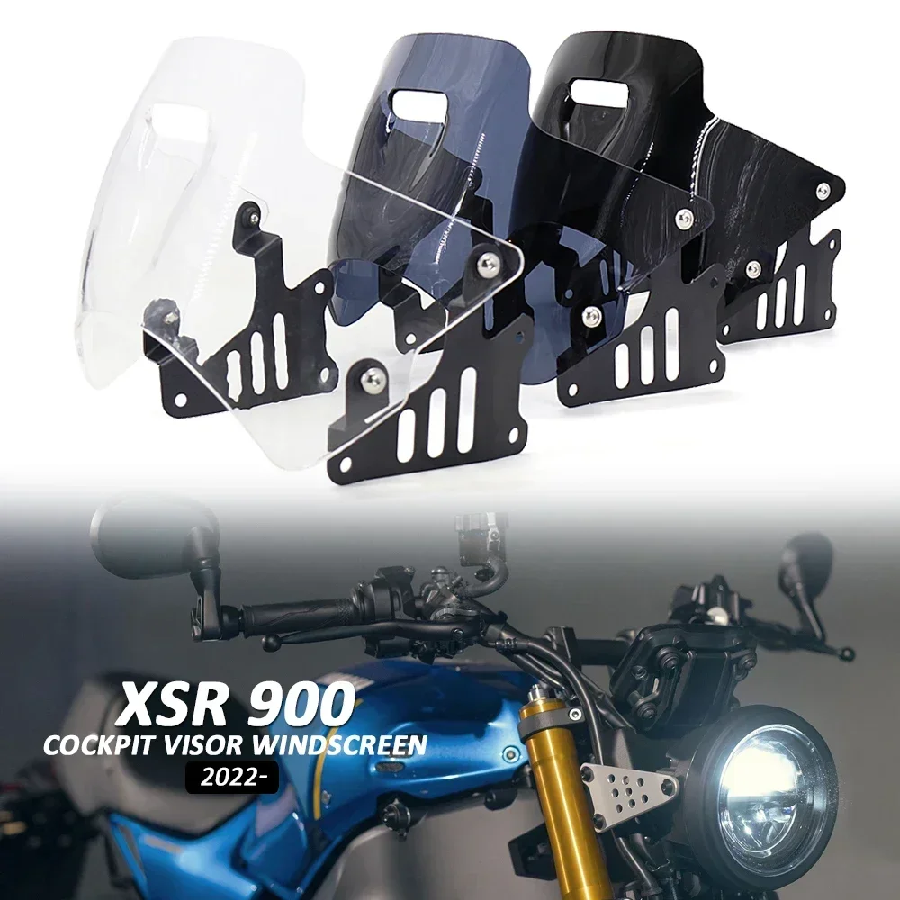 

Motorcycle WindScreen Windshield Fairing Deflector Cover Wind Deflector Visor New For Yamaha XSR900 XSR 900 xsr900 2022 2023