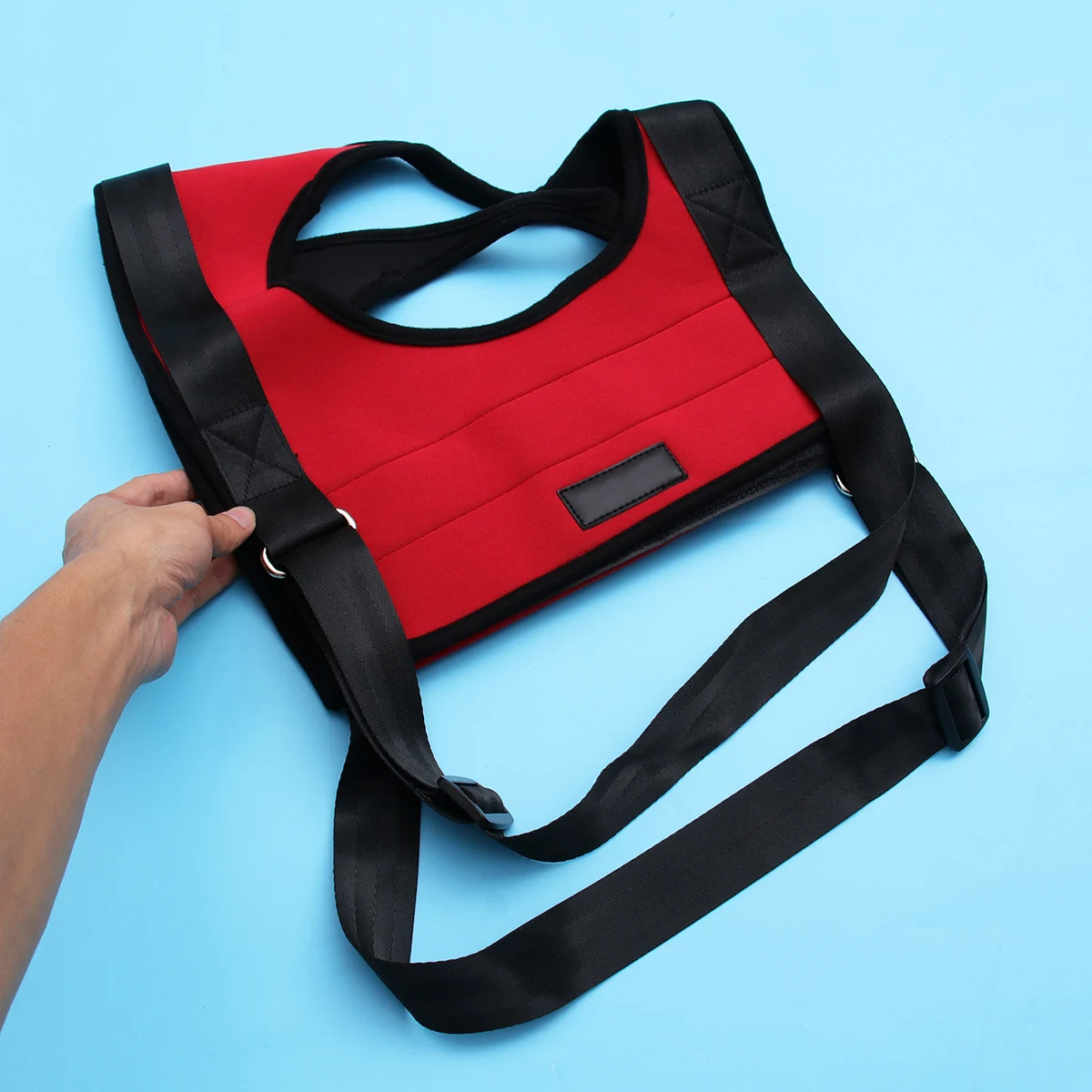 

One-shoulder Lift Belt Pet Assist Sling Rehabilitation Harness Dog Support High Elasticity Auxiliary Red