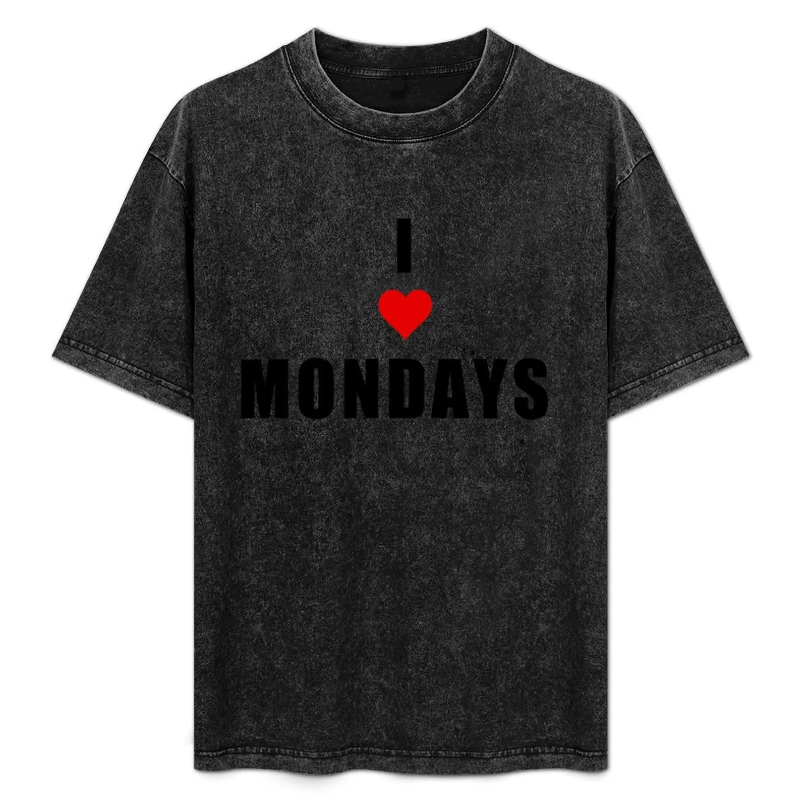 I LOVE MONDAYS T-Shirt summer top Short sleeve tee plus sizes vintage anime shirt shirts men graphic