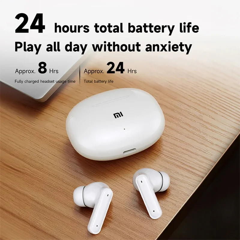 XIAOMI T80S ANC Bluetooth5.3 Earphones TWS In Ear Wireless Headphone Active Noise Cancelling Sport Gaming Stereo Sound Headset