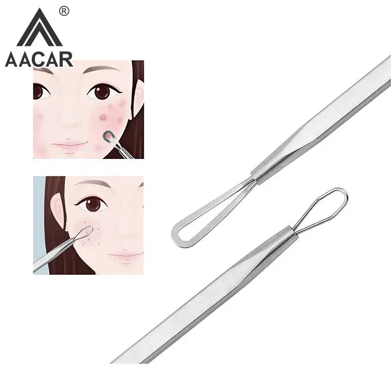 Dual Heads Acne Naald Mee-Eter Vlek Squeeze Puistje Extractor Remover Spot Schoner Schoonheid Huidverzorgingstool