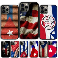 Cuba flag Art coque Phone Case for iPhone 17 Air 16 15 14 12 13 PLUS 11 PRO MAX coque Cover Fundas Shell