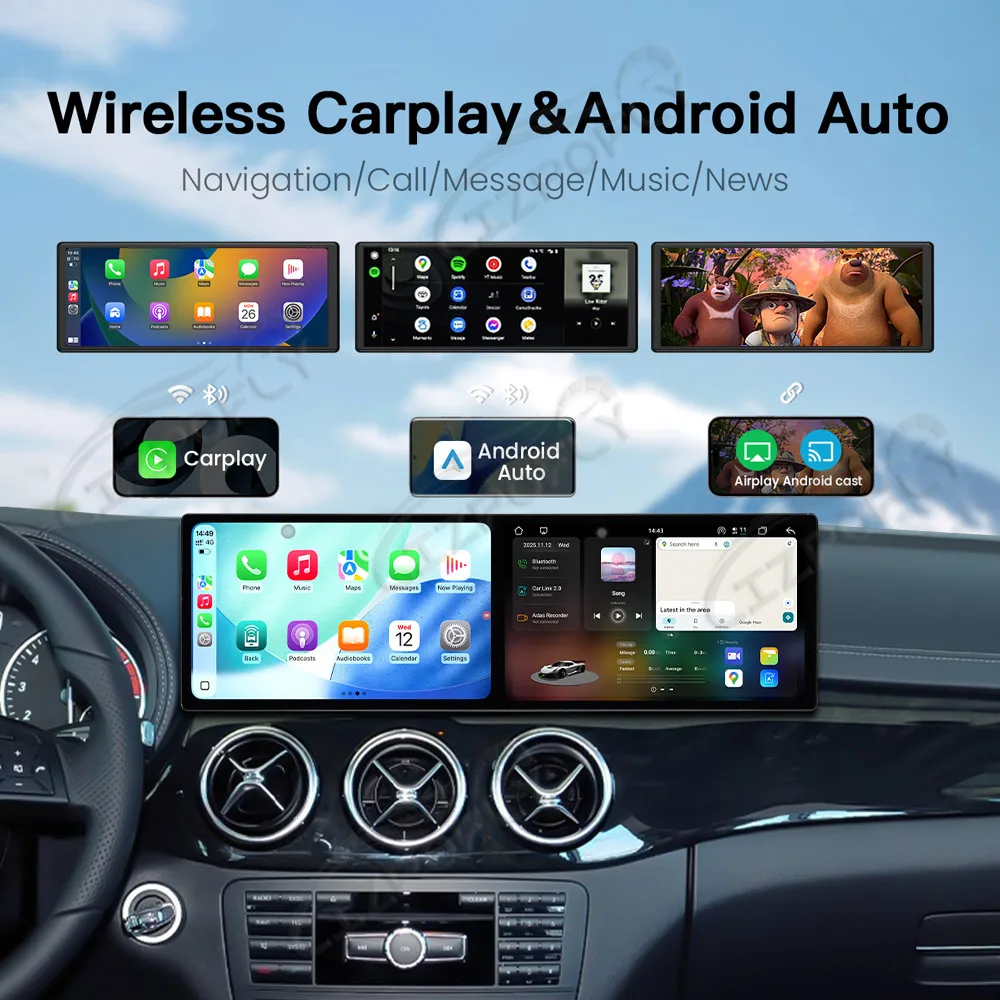 

Dual 9.1'' Android 15 CarPlay Car Radio For Mercedes-Benz B (W246) 2011-2014 Touch Screen Multimedia Player GPS Navigation