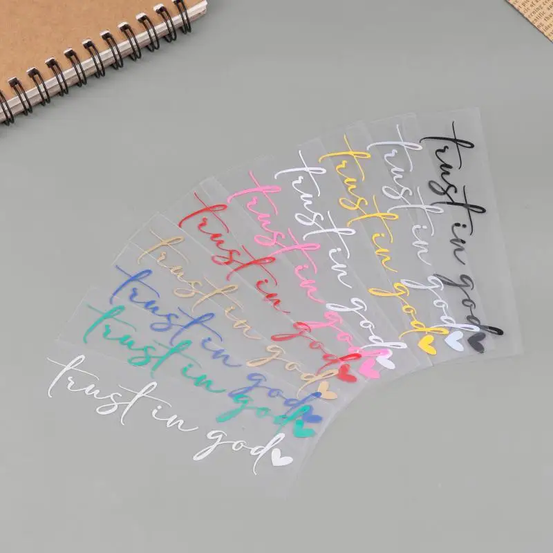 Stiker Kaca Spion Mobil Trust In God Heart Dekorasi Bumper Kendaraan Otomatis Gereja Kristen Ayat Alkitab Iman