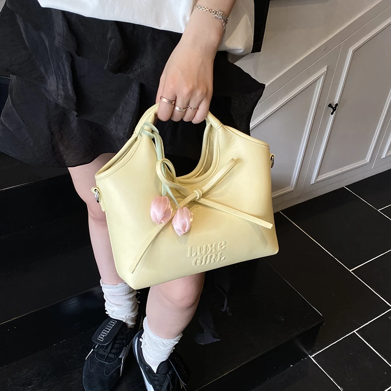 

2025 Niche Design Tote Bag - Korean Minimalist Crossbody Top-Handle Bag For Women