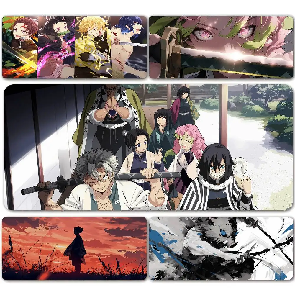 Large Demon Slayer Mouse Pad, Desk Keyboard Mat for Laptops, PC Accessories, Desk Protector, Gaming Mat, Rubber Mat