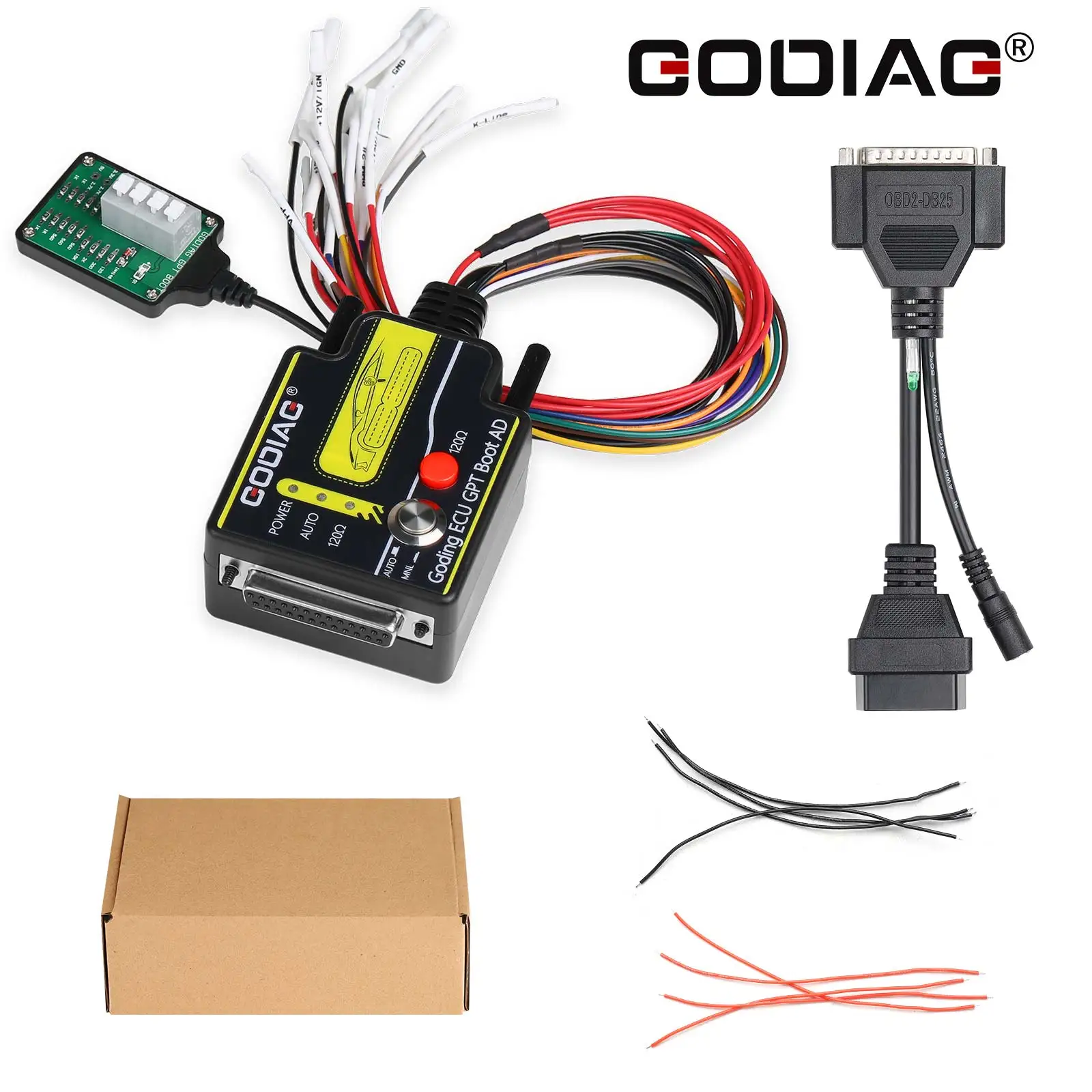 GODIAG ECU GPT Boot AD محول البرمجة لقراءة وحدة التحكم الإلكترونية والكتابة ولا حاجة إلى بدلة التفكيك لـ J2534/المنفذ المفتوح/GT100