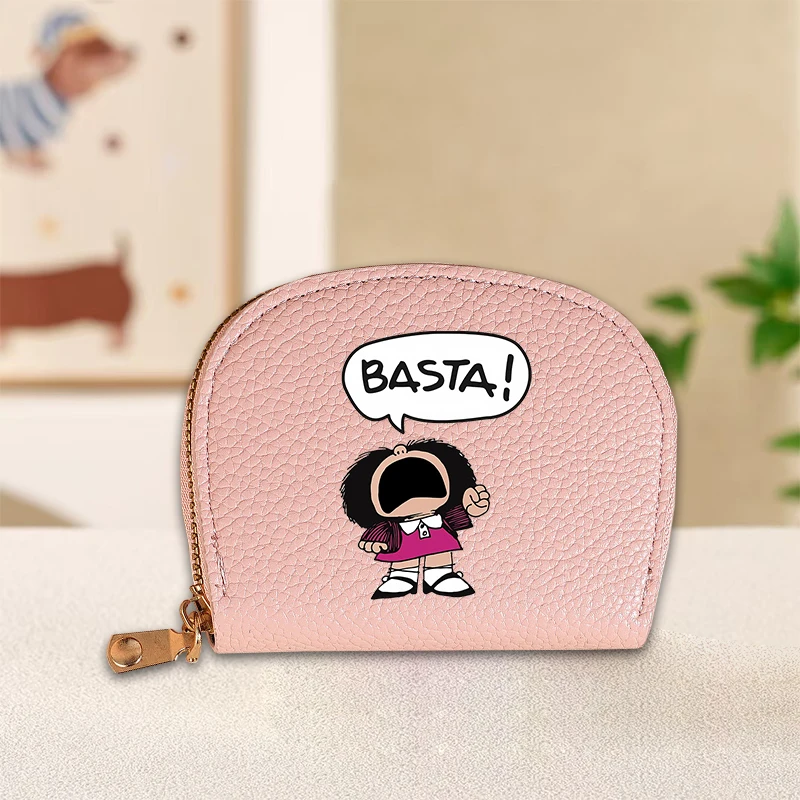 Mafalda Wallets Creative Shell Large Capacity Multiple Cards Slots Purse Cute Cartoon Holders Fashion Money Bag Birthday Gifts