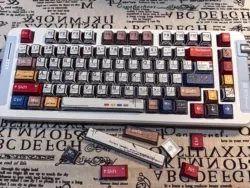 Comic Ink Daily Theme Keycaps Set PBT Keyboard Caps Custom Cherry Profile Cartoon Keycaps for Mechanical Keyboard Accessories