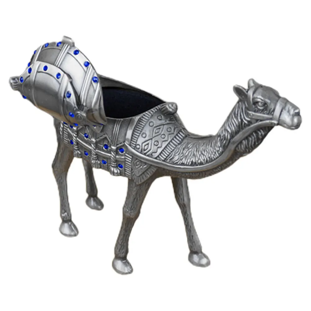 Jewelry Organizer Camel Shape Ring Holder Durable Tin Alloy Jewelry Tray Multi-Function Display for Home Vanity