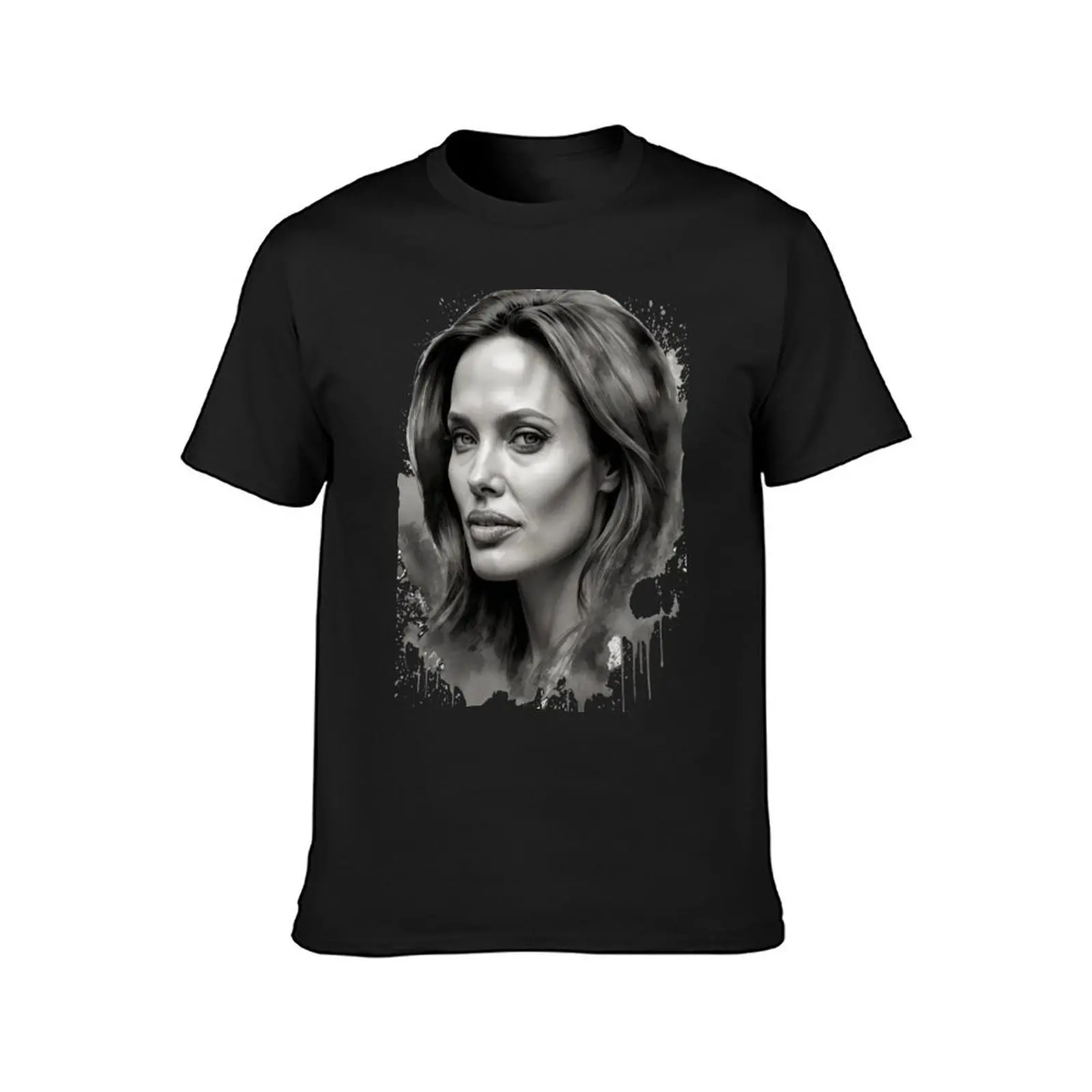 Angelina Jolie photoart T-Shirt blanks cute clothes heavy weight t shirts for men